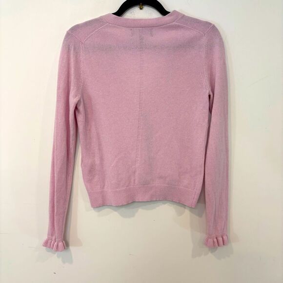 Banana Republic Pink Wool Lightweight Sweater V-neck Cardigan sz XS - Picture 2 of 8